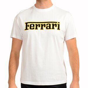 Scuderia Ferrari Men's "Fluid Organic Jersey" Crewneck Short Sleeve T-Shirt